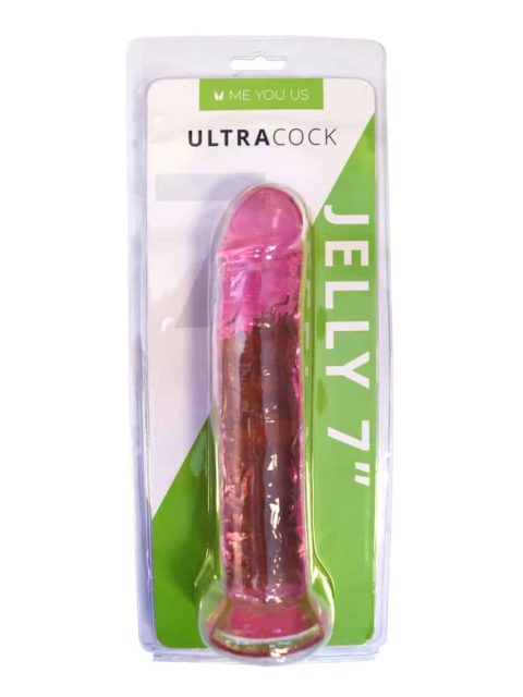 Me You Us Ultra Cock Pink Jelly Dong 7"