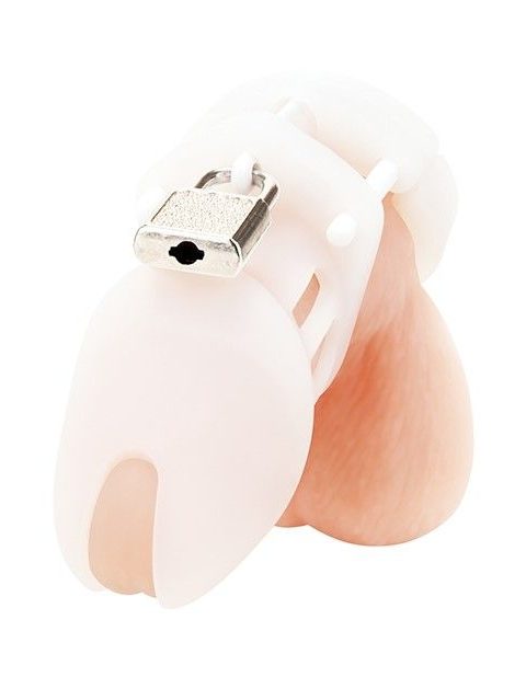 Blue Line Silicone Chastity Cage