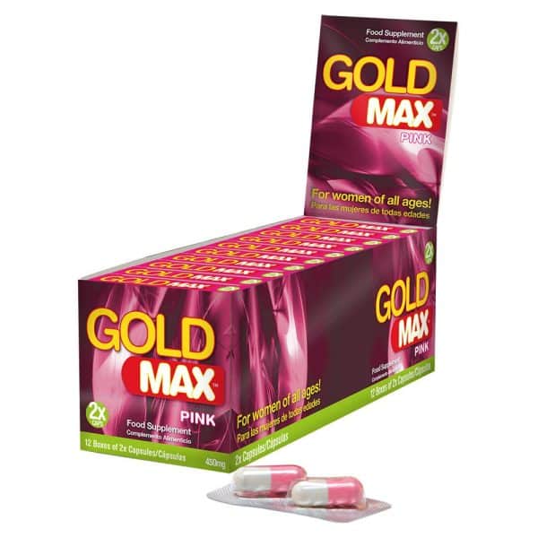 GoldMAX Libido Supplement 2 Pack For Women Pink 450mg - Image 2