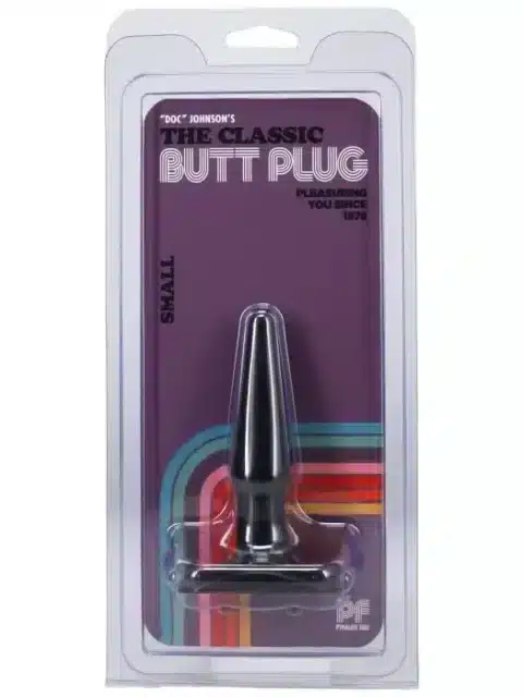 Doc Johnson Classic Butt Plug Black Small