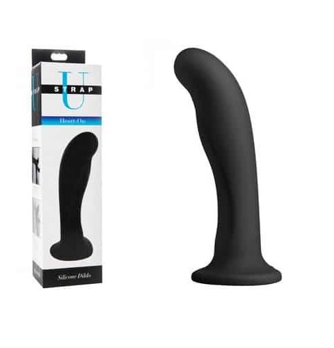 Strap U Heart-On Silicone dildo-dong G-Spot suction cup Harness Compatible