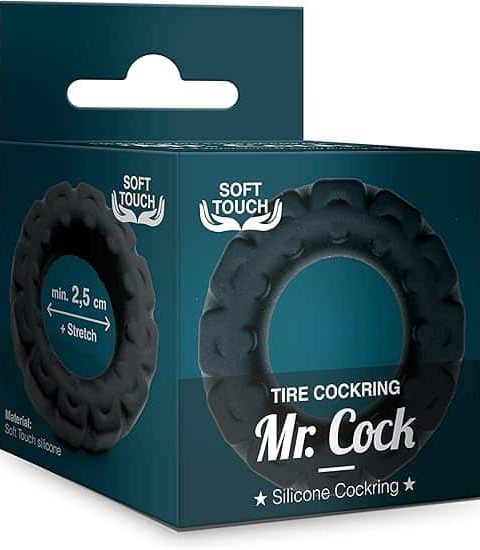 Tire Silicone Cockring Black