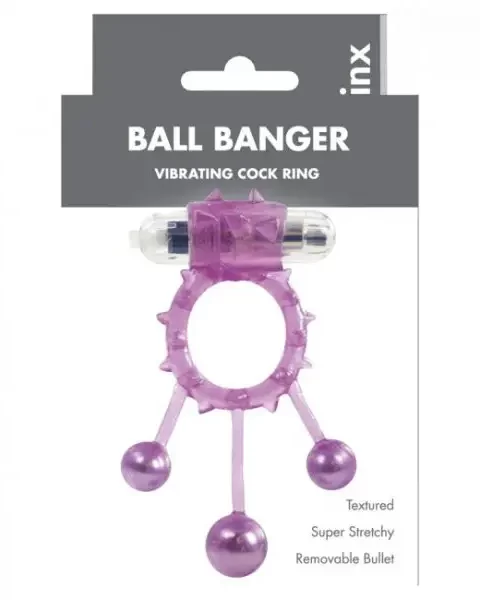 Ball Banger Cock Ring Purple