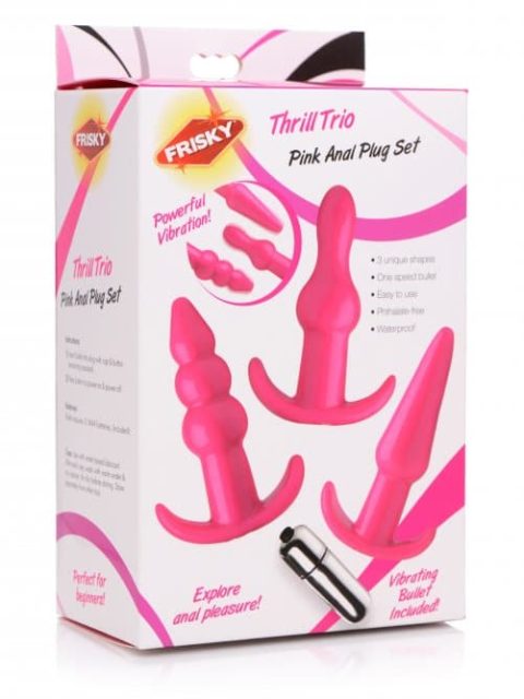 Frisky Thrill Trio Anal Plug Set Pink