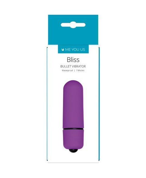 Me You Us Bliss 7 Mode Mini Bullet Vibrator Purple
