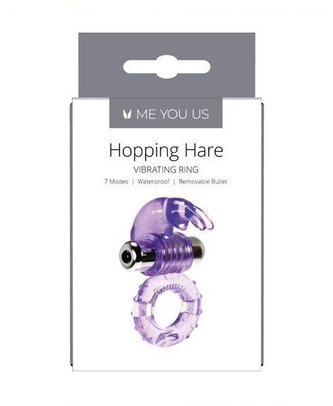 Me You Us Hopping Hare Cock Ring Purple