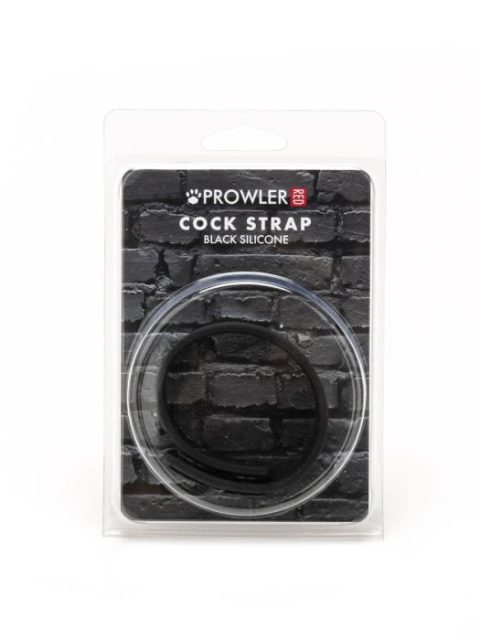 Prowler RED Black Silicone Cock Strap