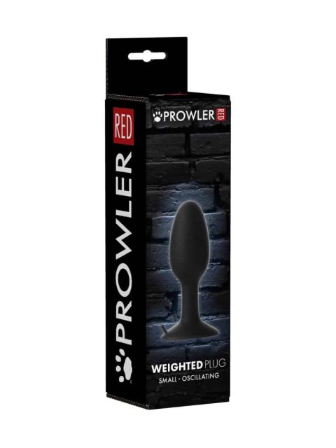 Prowler RED Small Weighted Butt Plug Black