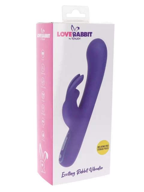 ToyJoy Rechargeable Purple Love Rabbit