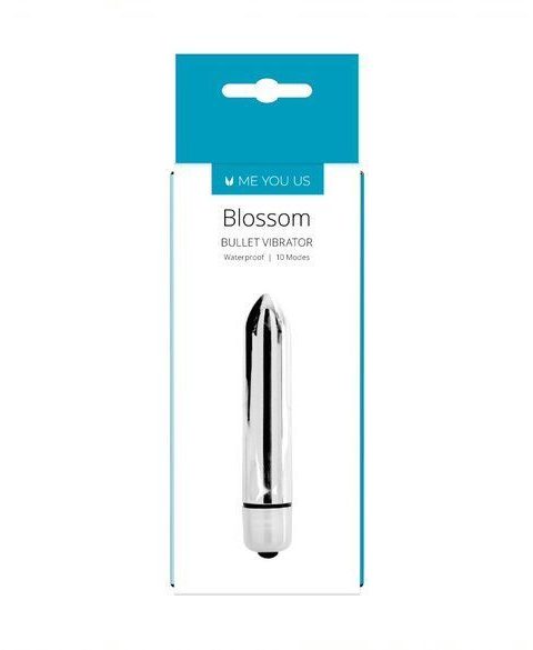 Me You Us Blossom 10 Mode Bullet Vibrator Silver