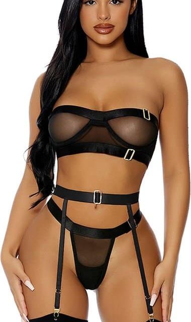 Forplay Good As Gold Lingerie Set