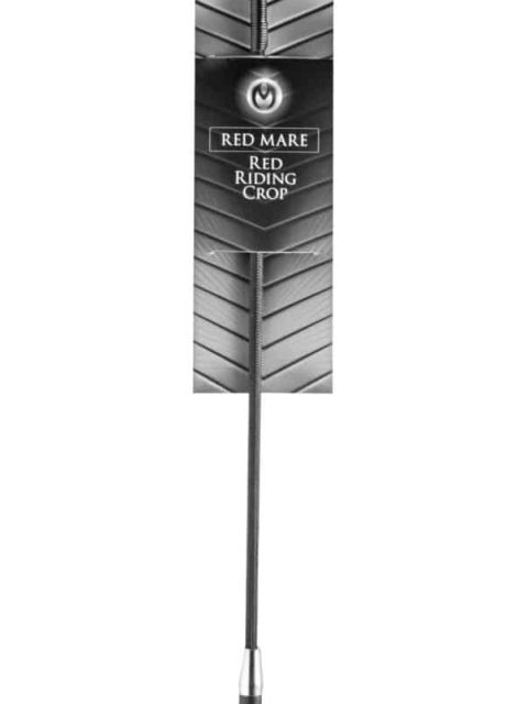 Masters Series 26" Red Mare Leather Riding Crop Whip