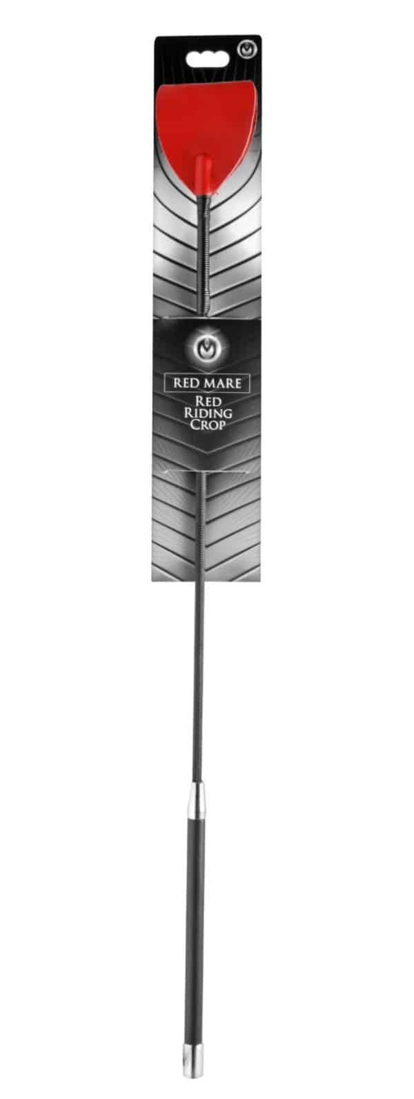 Masters Series 26" Red Mare Leather Riding Crop Whip