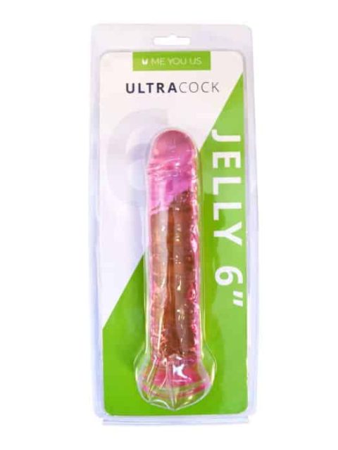 Me You Us Ultra Cock Pink Jelly Dong 6"