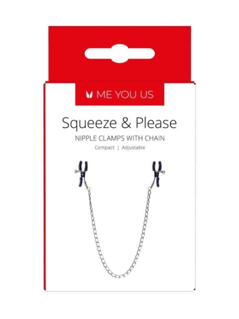 Me You Us Squeeze N Please Nipple Chain Silver