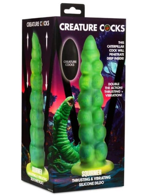 Creature Cocks Squirmer Thrusting & Vibrating Silicone Dildo