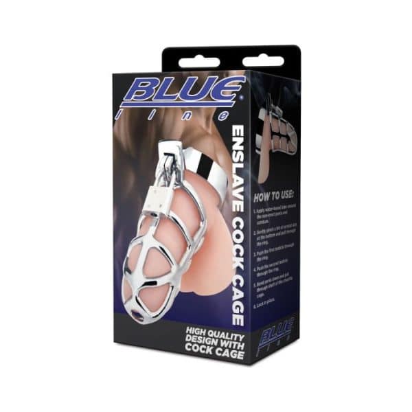Blue Line Enslave Cock Cage