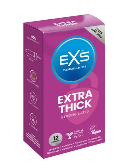 EXS Extra Thick 12pack - Natural Latex & Silicone Lubricated