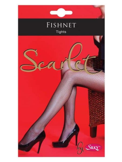 Scarlet Fishnet Tights