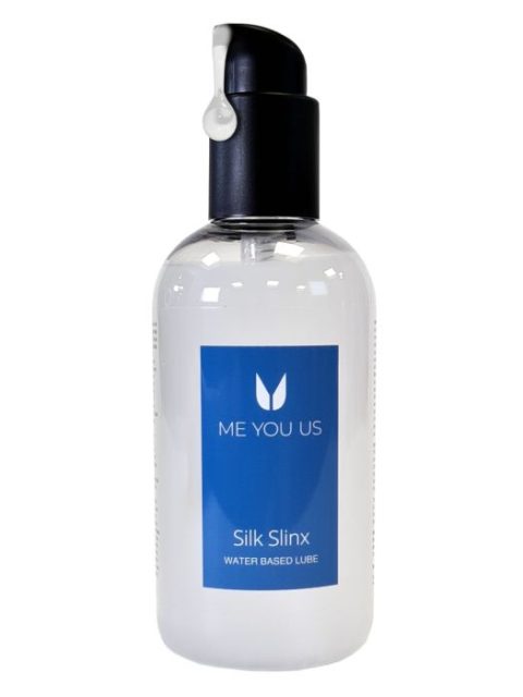 Me You Us Silk Slix Water Based Lubricant Pump Bottle White 250ml