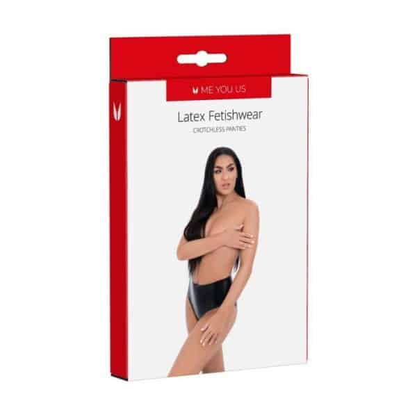 Me You Us Latex Crotchless Panties