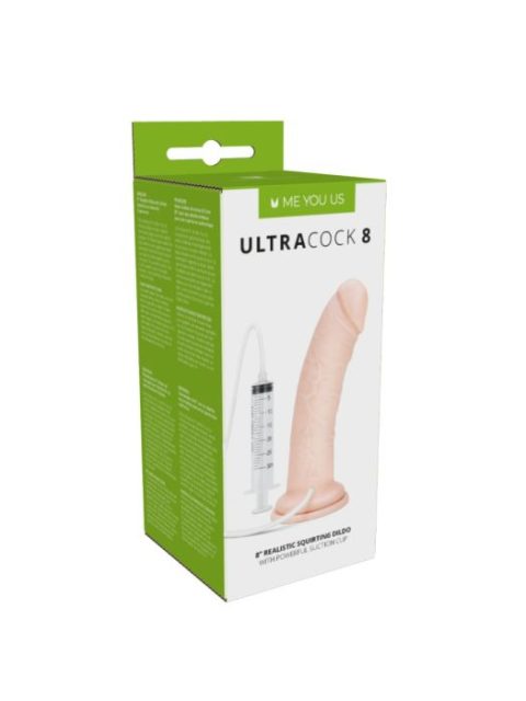 Me You Us Ultra Cock Realistic Squirting Dildo (8")