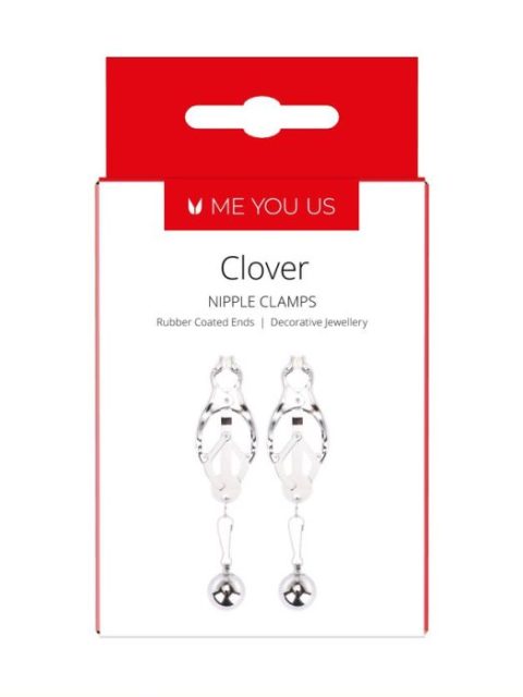 Me You Us Clover Nipple Clamp Silver