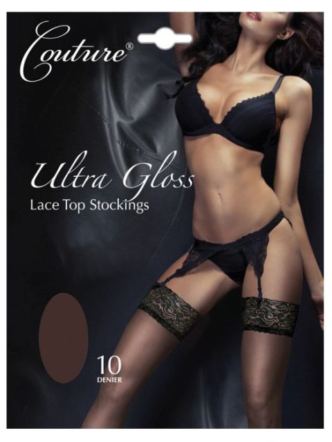 Couture Ultra Gloss Lace Top Stockings