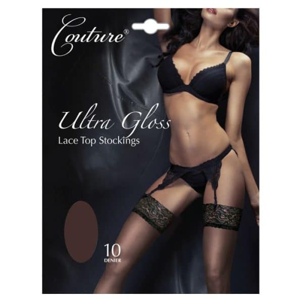 Couture Ultra Gloss Lace Top Stockings