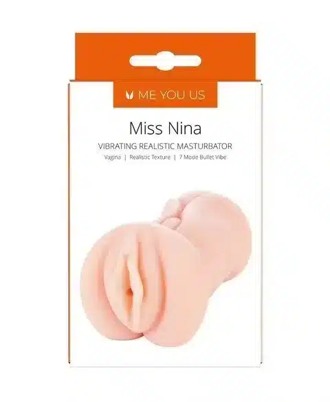 Me You Us Miss Nina Premium Vibrating Realistic Masturbator Flesh