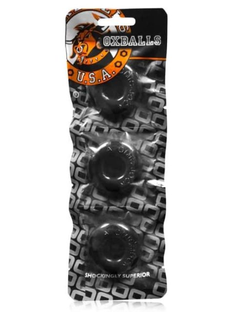 Oxballs Ringer 3 pack Black Small