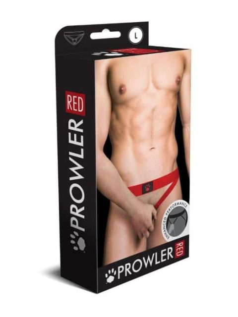 Prowler RED Ass-less Cock Ring Jock Strap Red