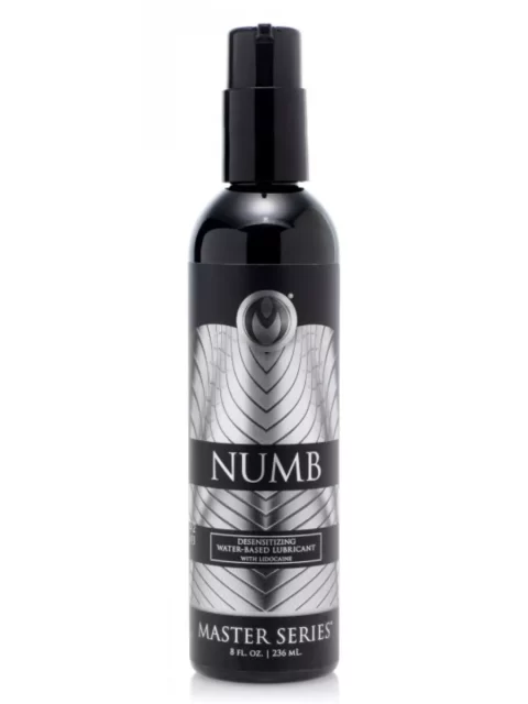 Master Series Numb Desensitizing Numbing Water Based Anal Sex Lubricant 8 fl.oz