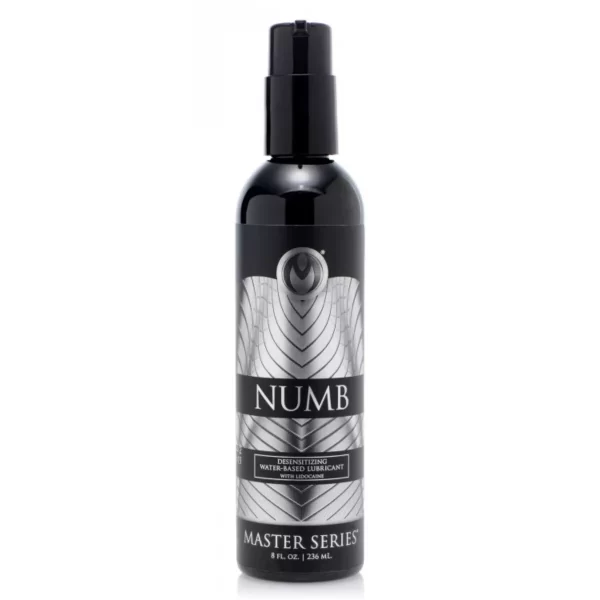 Master Series Numb Desensitizing Numbing Water Based Anal Sex Lubricant 8 fl.oz