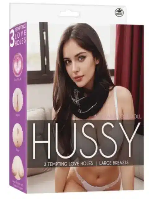 Hussy Standing Pose Pvc Inflatable Love Doll With 3 Tempting Love Holes Brunette