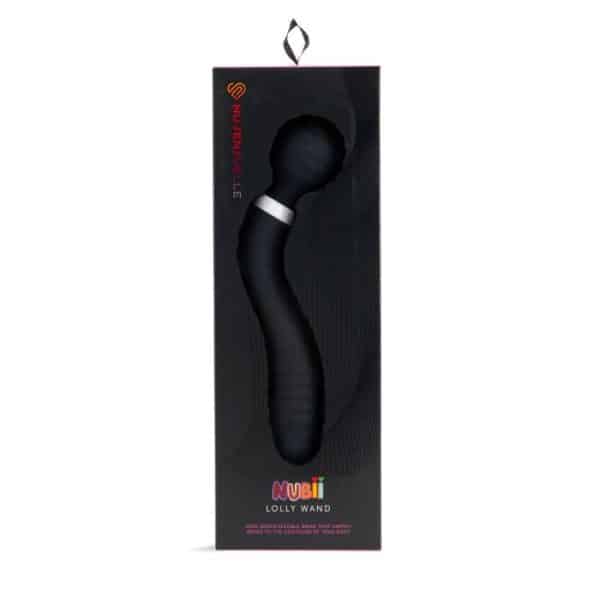 Nu Sensuelle Lolly Double Ended Vibrating Nubii Wand Black